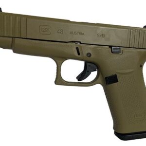 Glock 48 Gen 5 Custom "FDE" Handgun 9mm Luger 10/rd Magazines (2) 4.17" Barrel Austria