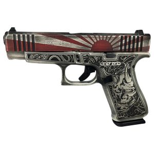 Glock 48 Gen 5 Custom "Rising Sun Bushido-Battle Worn" Handgun 9mm Luger 10/rd Magazines (2) 4.17" Barrel US