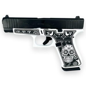 Glock 48 Gen 5 Custom "Sugar Skull White & Black" Handgun 9mm Luger 10/rd Magazines (2) 4.17" Barrel Austria