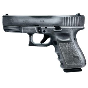 Glock 19 Gen 3 Custom "Crushed Silver Distressed" Compact Handgun 9mm Luger 15rd Magazines (2) 4" Barrel USA