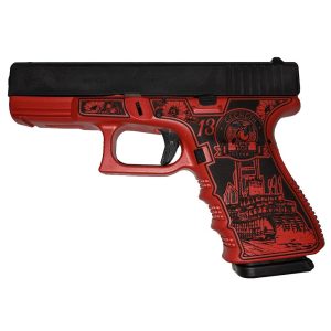 Glock 19 Gen 3 Custom "Georgia Red" Handgun 9mm Luger 15rd Magazines (2) 4.02" Barrel Austria Made