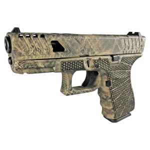 Glock 19 Gen 3 Custom "Method Cut Slide/Marble Chainmail Stipple" Compact Handgun 9mm Luger 15/rd Magazines (2) 4.02" Barrel USA