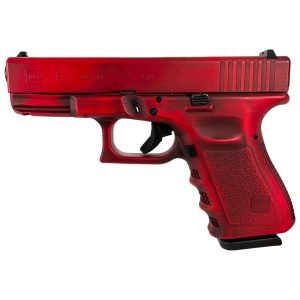 Glock 19 Gen 3 Custom "Distressed Red Slide and Grip" Handgun 9mm Luger 15/rd Magazine 4.02" Barrel