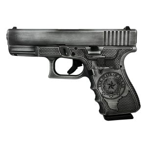 Glock 19 Gen 3 Custom "Texas Silver" Compact Handgun 9mm Luger 15rd Magazines (2) 4.02" Barrel USA