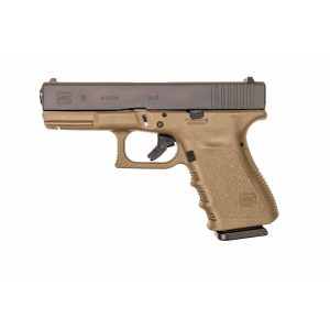 Glock 19 Gen 3 Compact Handgun 9mm Luger 15/rd Magazines (2) 4.02" Barrel OD Green with Black Slide Austria