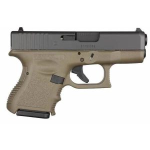Glock 26 Gen 3 Subcompact Handgun 9mm Luger 10/rd Magazines (2) 3.4" Barrel OD Green Frame Black Slide Austria