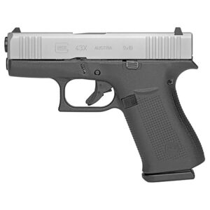 Glock 43x Subcompact Handgun 9mm Luger 10/rd Magazines (2) 3.41" Barrel Black Austria REFURBISHED