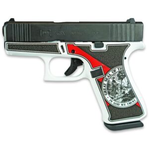Glock 43x Gen 4 Custom "Florida White" Subcompact Handgun 9mm Luger 10rd Magazines (2) 3.41" Barrel Austria
