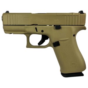 Glock 43x MOS Custom "FDE" Subcompact Handgun 9mm Luger 10/rd Magazines (2) 3.41" Barrel 5.5lb Trigger Front Rail USA