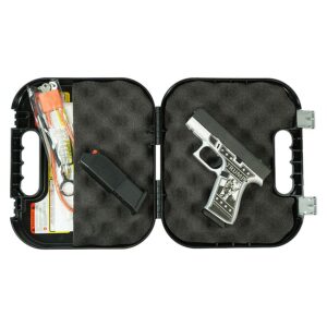 Glock 43x MOS Custom "Trump 2024 Mug Shot" Subcompact Handgun 9mm Luger 10rd Magazines (2) 3.41" Barrel Black 5.5lb Trigger Front Rail Austria