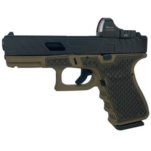 Glock 19 Gen 3 Custom "Tarpon FDE Frame" Handgun 9mm Luger 15/rd Magazines (2) 4.02" Barrel with Burris Fast Fire II Red Dot