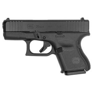 Glock 26 Gen 5 Subcompact Handgun 9mm Luger 10rd Magazines (3) 3.43" Barrel Black Front Serrations USA