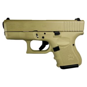 Glock 26 Gen 4 Custom "FDE" Subcompact Handgun 9mm Luger 10/rd Magazines (3) 3.43" Barrel USA
