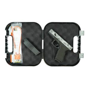 Glock 19 Gen 3 Custom "Static Stipple Frame/Sliver Marbled Slide" Handgun 9mm Luger 15rd Extended Magazines (2) 4" Barrel RMR Optic CutUSA
