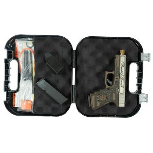 Glock 19 Gen 3 Compact "Trump Edition" Handgun 9mm Luger 15rd Magazines (2) 4" Threaded Gold Barrel Two Tone