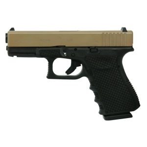 Glock 19 Gen 3 Custom "FDE Slide Polymer Chainmail Stippled Frame" Compact Handgun 9mm Luger 15/rd Magazines (2) 4.02" Barrel USA