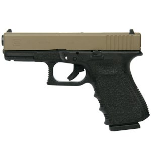 Glock 19 Gen 3 Custom "FDE Slide Polymer Cobblestone Stippled Frame" Compact Handgun 9mm Luger 15/rd Magazines (2) 4.02" Barrel USA