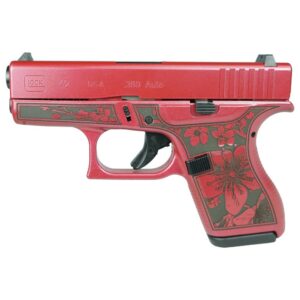Glock 42 Custom "Cherry Blossom Medusa Pink" Subcompact Handgun .380 ACP 6rd Magazines (2) 3.25" Barrel USA
