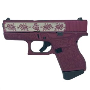 Glock 43 "Black Cherry Roses vs Paisley" Subcompact Handgun 9mm Luger 6/rd Magazines (2) 3.41" Barrel USA