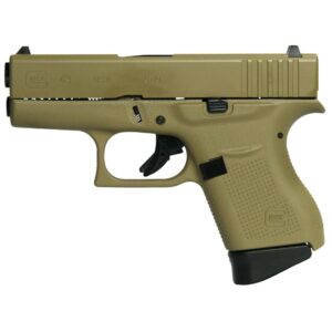 Glock 43 Gen 4 Custom "FDE" Subcompact Handgun 9mm Luger 6/rd Magazines (2) 3.41" Barrel USA