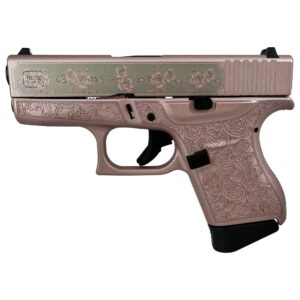 Glock 43 Custom "Glock n Roses" Handgun 9mm Luger 6/rd Magazines (2) 3.4" Barrel USA