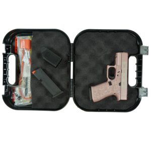Glock 43X "Glock & Roses" Pink Optic Cut Handgun 9mm Luger 10rd Magazines(2) 3.4" Barrel Accessory Rail USA Made