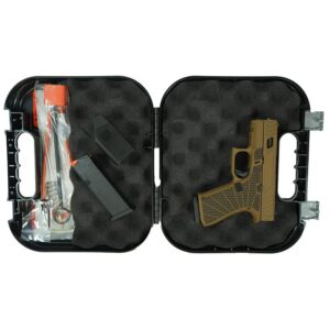 Glock 43X "Jimbo Ripple Stipple" FDE Optic Cut Handgun 9mm Luger 10rd Magazines(2) 3.4" Barrel Accessory Rail USA Made