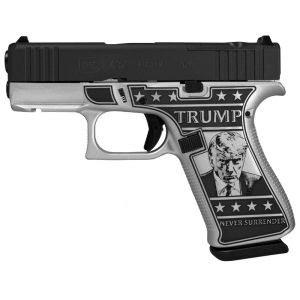 Glock 43x MOS Custom "Trump 2024 Mug Shot" Subcompact Handgun 9mm Luger 10rd Magazines (2) 3.41" Barrel Front Rail USA