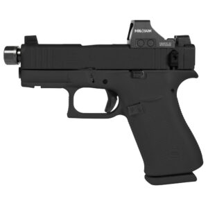Glock 43X Custom "Shark Puppy" Black Handgun 9mm Luger 10rd Magazines (1) 3.9" Threaded Black Barrel Holosun 407K