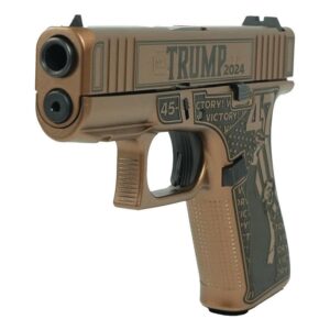 Glock 43X Custom "Trump 47th-Victory" Handgun 9mm Luger 10rd Magazines(2) 3.41" Barrel Front Rails USA Made