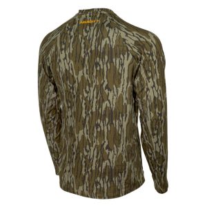 Muddy Base Layer Crew Long Sleeve Shirt Mossy Oak Bottomland M