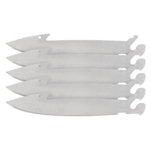 Muddy Swap Replace-A-Blade Folding Knife 3-1/2" Drop Point Blade Orange with 5 Blades and Pouch