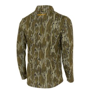Muddy TR Lightweight Quarter Zip Long Sleeve Shirt Mossy Oak Bottomland 3XL