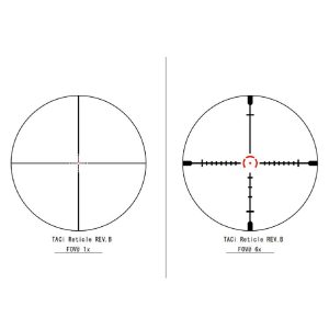 German Precision Optics Centuri Super Compact Rifle Scope 4-16x44 30mm FFP HSi-CQB Illum Black