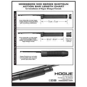 Hogue Shotgun Stocks - Mossberg 500 Forend for  7 3/4" Tube