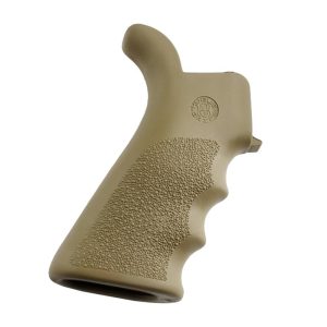Hogue AR-15/M-16 Rubber Beavertail Grip with Finger Grooves - Desert Tan