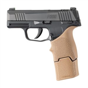 Hogue Overmolded Rubber Magazine Extended Base Pad for Sig P365/365-380 15rd FDE