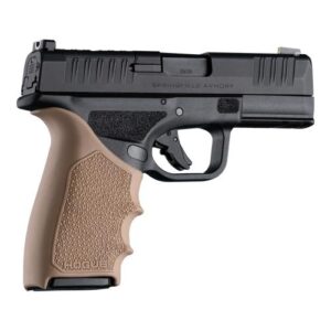 Hogue HandAll Beaver Tail Handgun Grip Sleeve Springfield Armory Hellcat Pro FDE