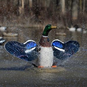 Higdon Outdoors XS Splashing Flasher Mallard Drake Moving Decoy 12V with Timer
