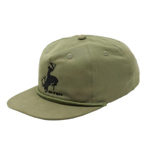 Riven Bucking Elk Rope Hat Loden Green