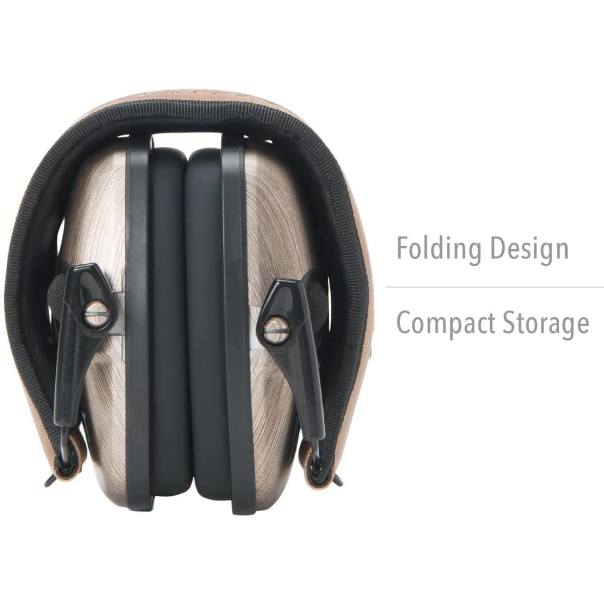 Howard Leight Impact Sport Bluetooth Earmuff Brushed Bronze Brown Band 21dB