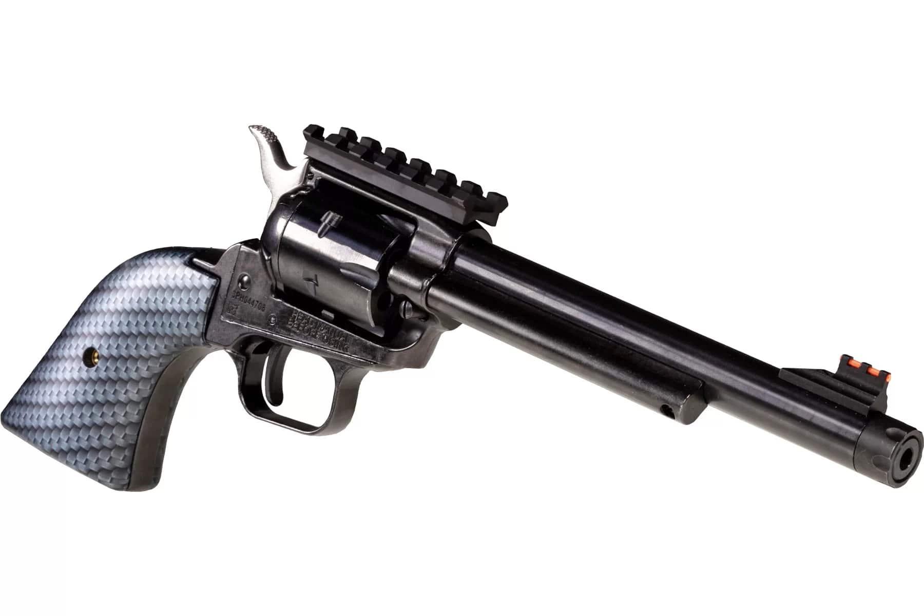 Heritage Rough Rider Tactical Cowboy Handgun .22 LR 6rd Capacity 6.5" Threaded Barrel Carbon Fiber Grips