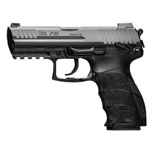 H&K P30S Handgun 9mm Luger 17(1)&20(1)rd Magazines 3.85" Barrel DA/SA V3 Rear Decocking Button Ambi Safety