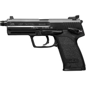H&K USP9 Tactical Handgun 9mm Luger 15rd Magazines(2) 4.86" Threaded Barrel V1 DA/SA Decocking Lever