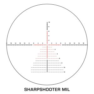 Swampfox Kentucky Long Precision 5-30x56 Rifle Scope FFP Sharpshooter MIL Reticle Black