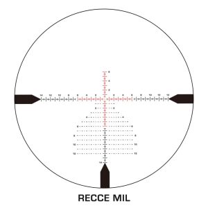 Swampfox Warhawk 3-15x50 Rifle Scope FFP RECCE MIL Reticle Black