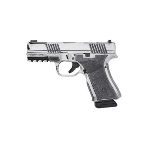Black Rain Frontline+ Handgun 9mm Luger 15rd Magazine 3.75" Barrel Bright White Battleworn Finish Optic Ready