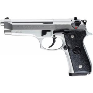 Beretta 92 DA/SA Handgun 9mm Luger 15rd Magazines 4.9" Barrel Inox Finish