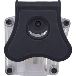 Bulldog Max Multi-Fit Polymer Holster w/ Paddle-Transparent Clear RH