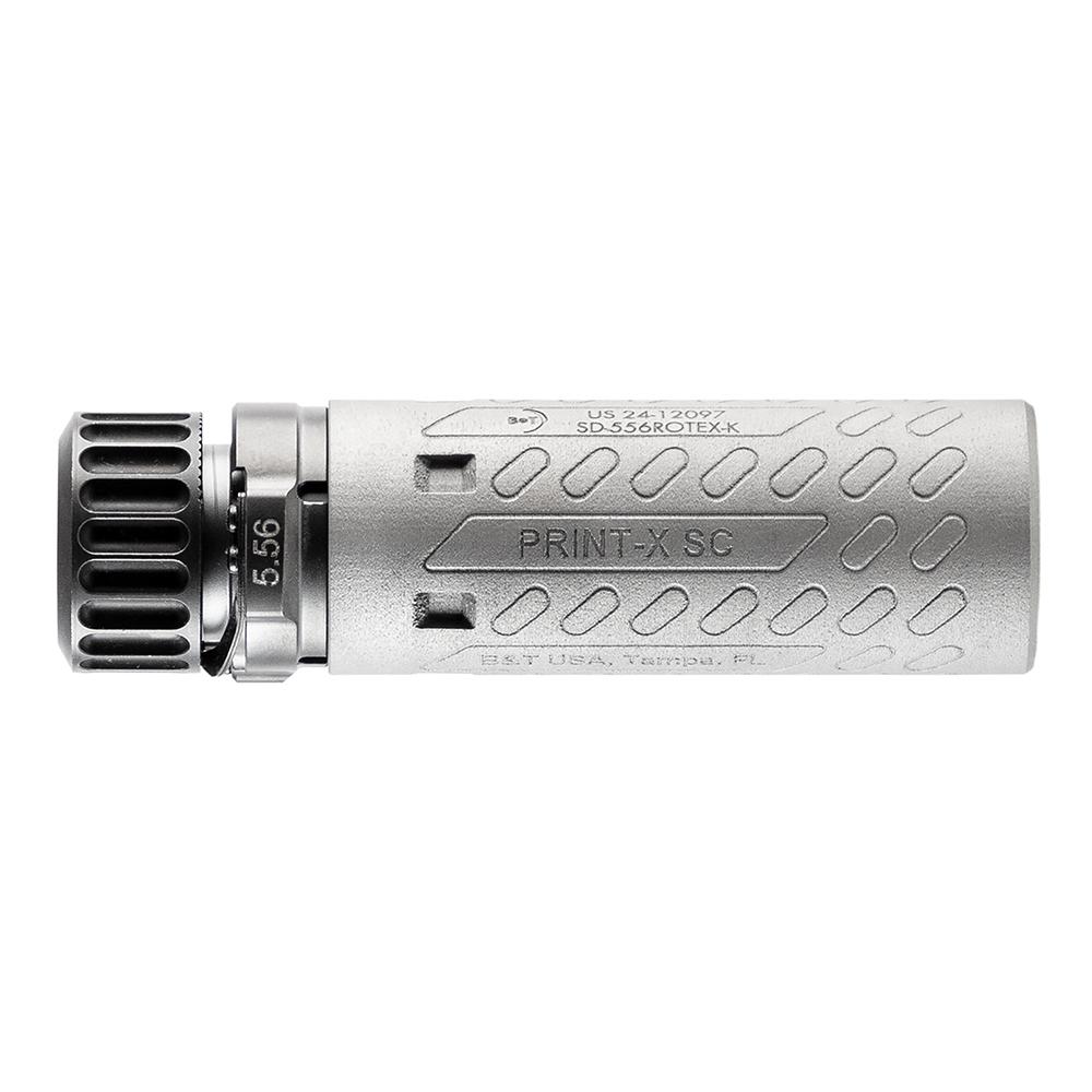 B&T Print-X Rotex 556 Mini-K Suppressor 5.56 NATO Grey with Rotex SF-HUB